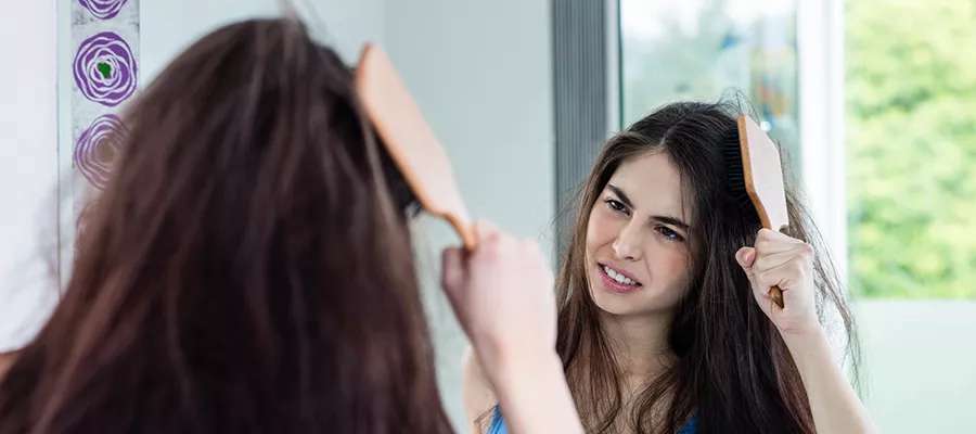 Making Hair Brushing Mistakes