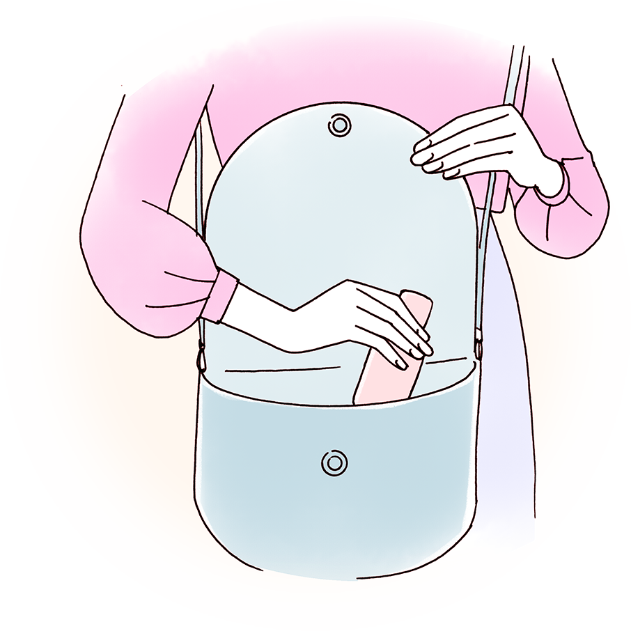いつでも使え、持ち運びしやすいコンパクトサイズ!